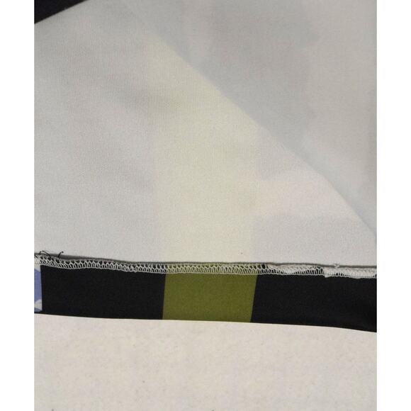 ICE Cropped Shirt & Skirt Set Bold Colorblocks and Floral Contrasting Prints S - Picture 5 of 6